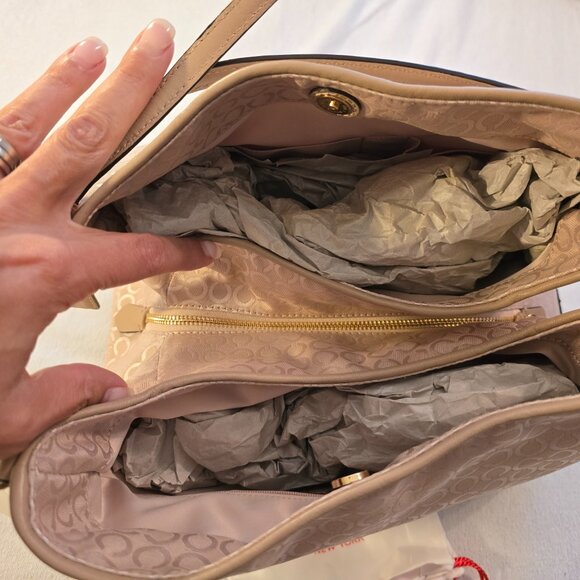 Coach Madison NEW NWT Optic Art Pearl Small Phoebe Python Gorgeous Bag Purse Bag - Picture 5 of 14